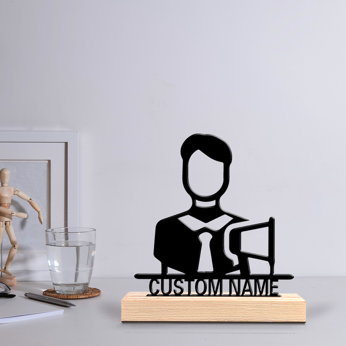 Baby Nursery - 1pc Fun Personalized Custom Metal Statues