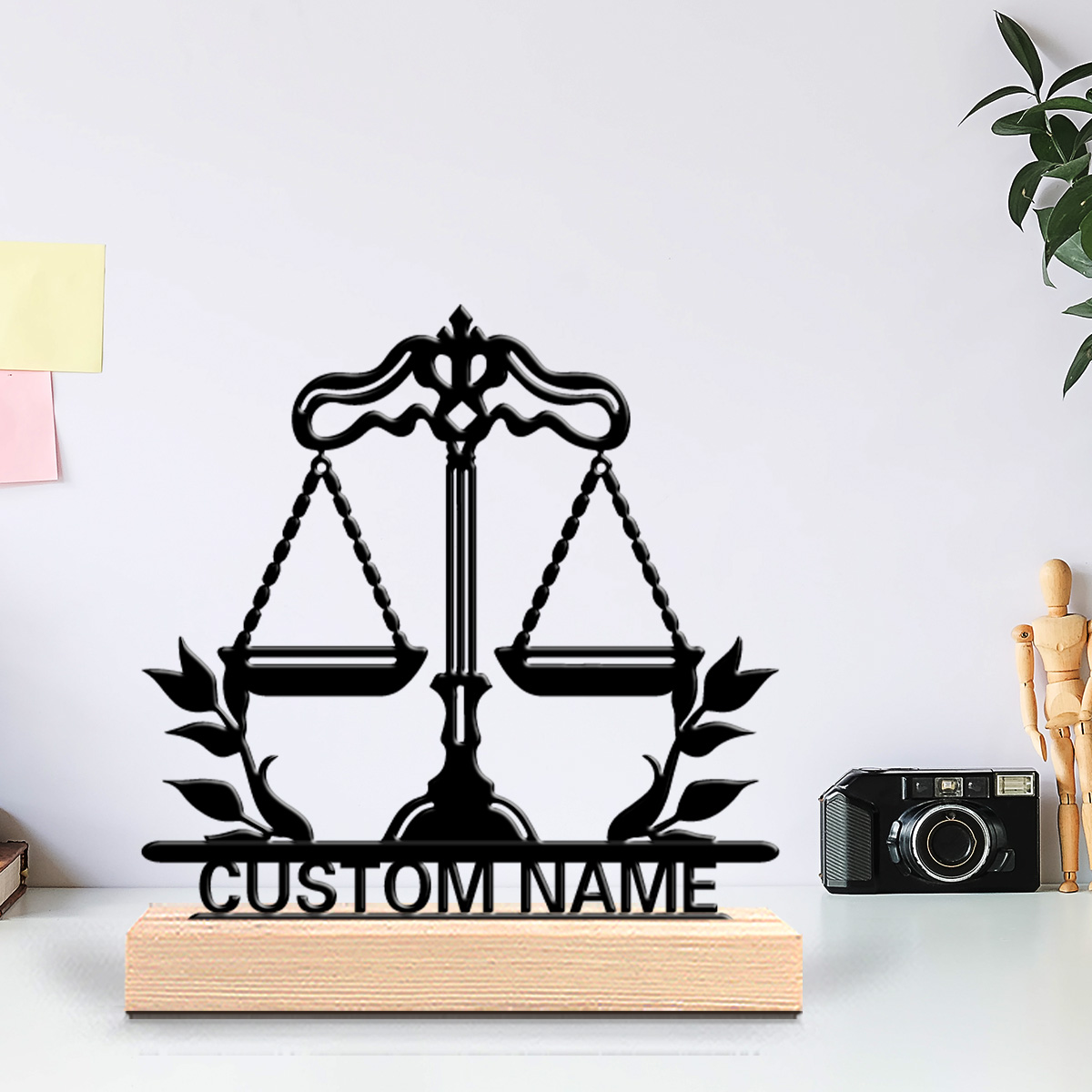 Baby Nursery - 1pc Fun Personalized Custom Law Scale
