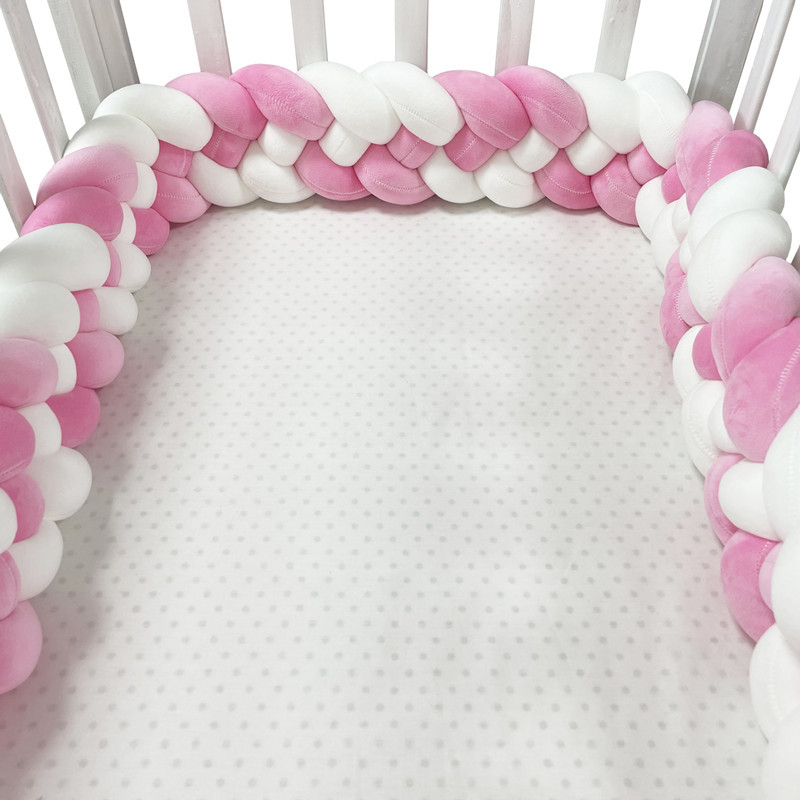 Baby Nursery Glider - Baby Bumper Bed Braid Knot Pillow