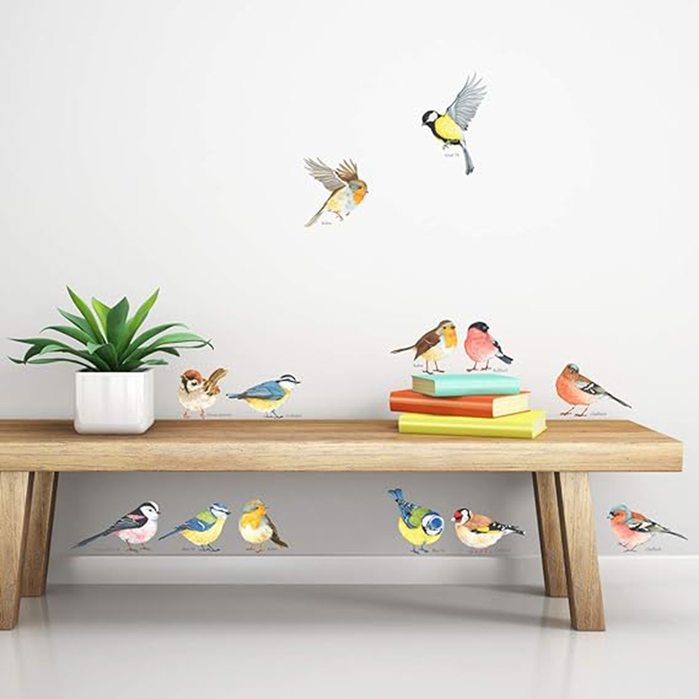 Baby Nursery Wall Stickers - 13pcs Little Birds Wall Sticker Baby