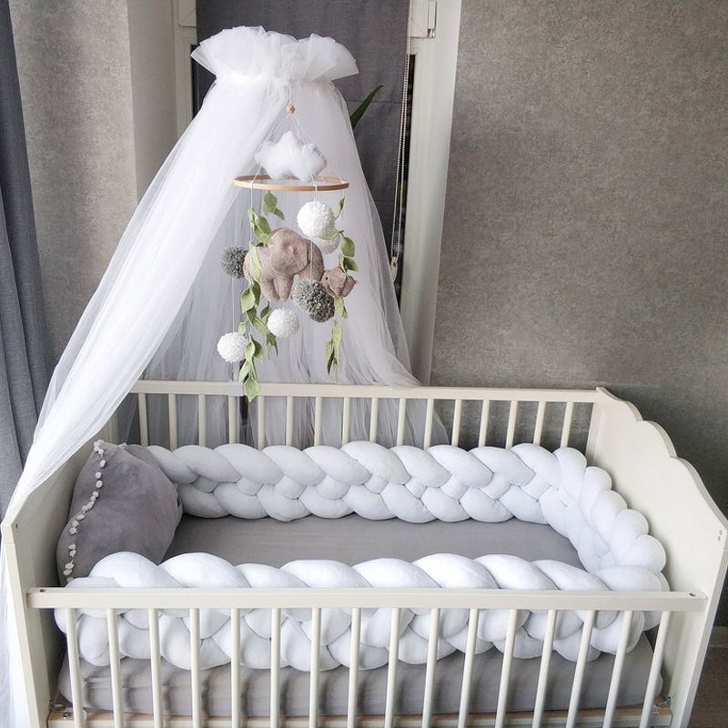 Baby Nursery Glider - Widen Baby Bumper Bed Braid Knot
