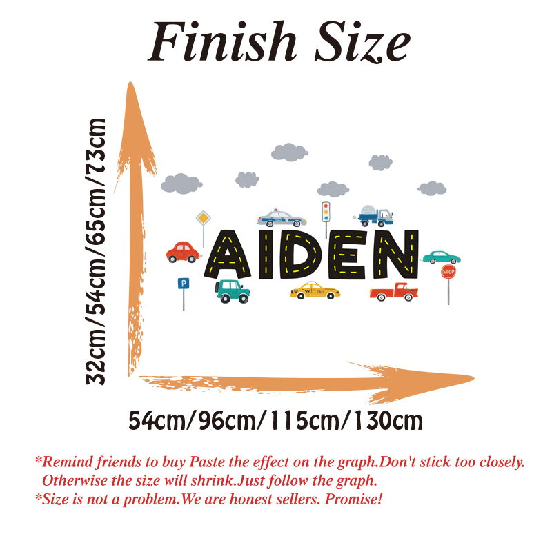 Custom Name Construction Vehic - Baby Nursery Wall Stickers review and price