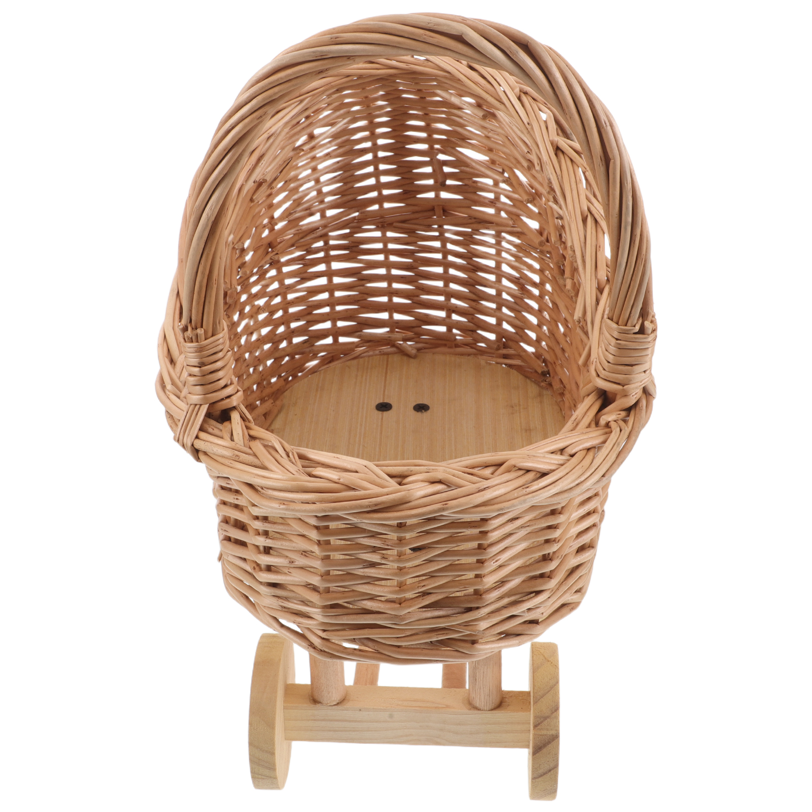 Vintage Rattan Miniature Pram  - Baby Nursery Vintage Decor review and price