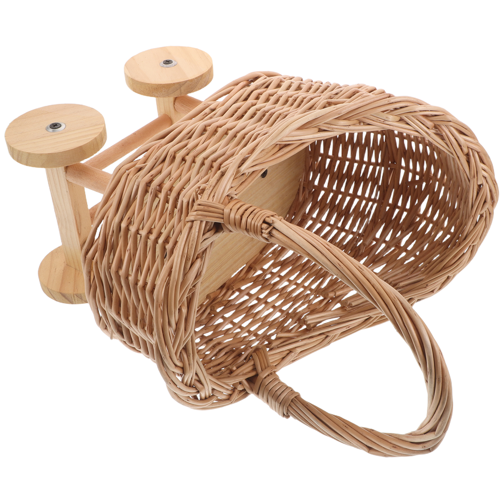 Vintage Rattan Miniature Pram  - Baby Nursery Vintage Decor review and price