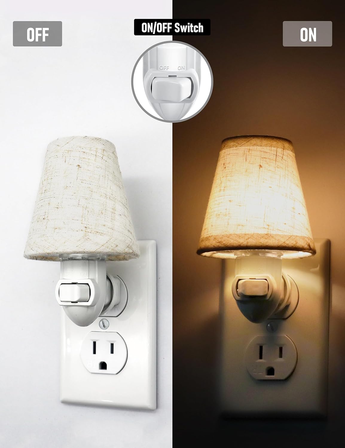 Vintage Plug in Night Light wi - Baby Nursery Light Shade review and price