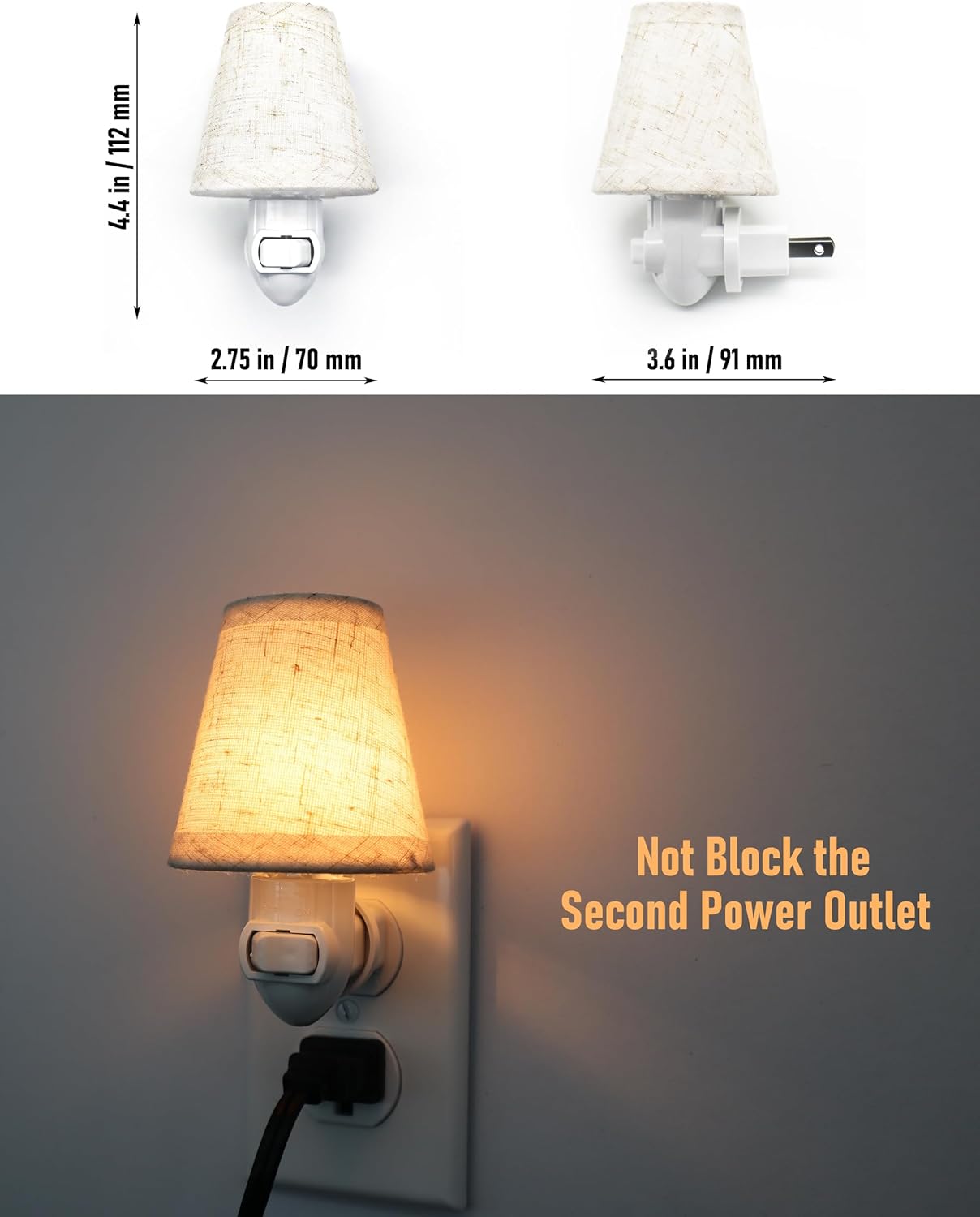 Vintage Plug in Night Light wi - Baby Nursery Light Shade review and price