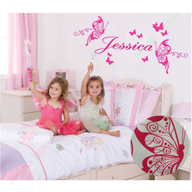 New Butterflies Personalized N - Baby Nursery Wall Stickers review and price