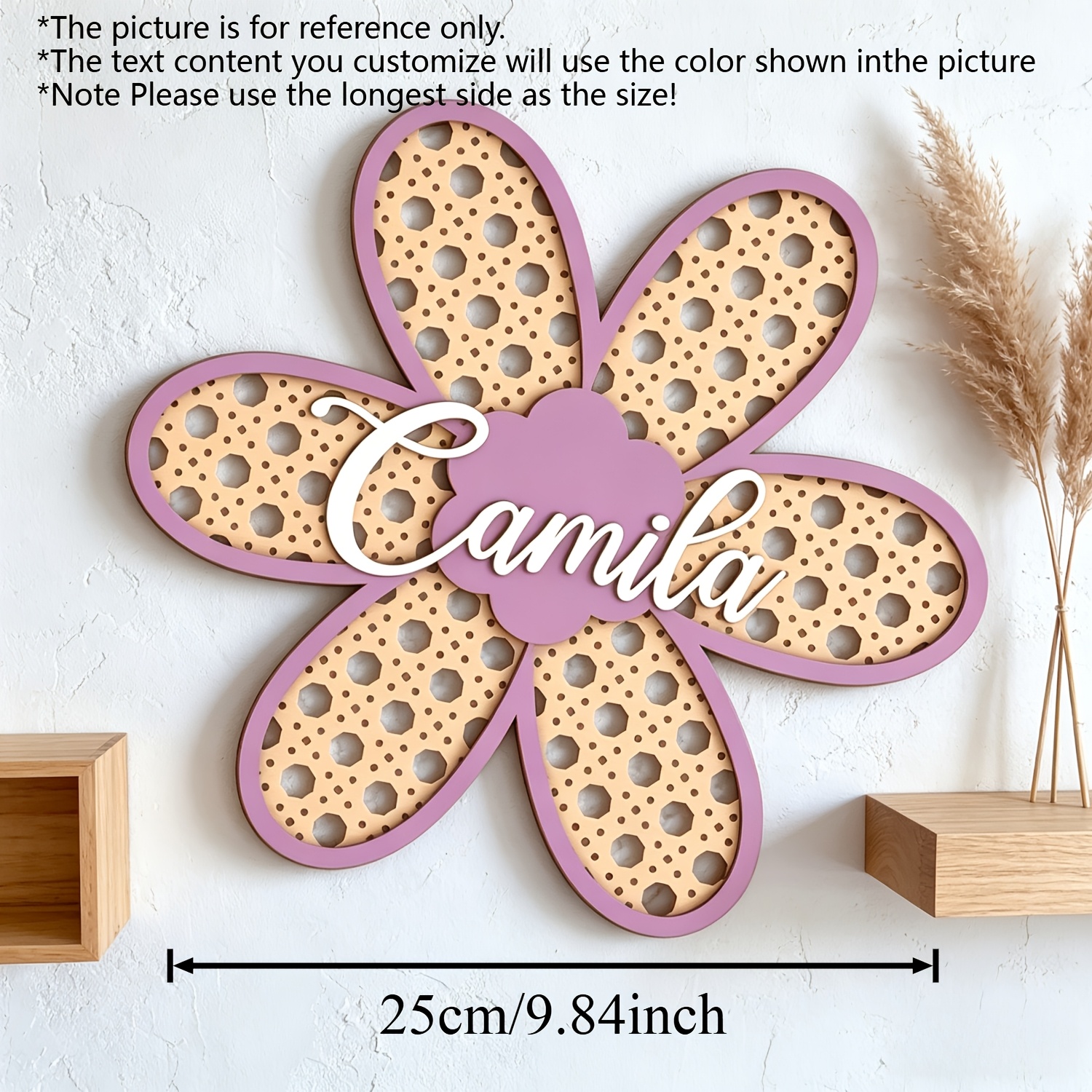 Personalized Boho Rattan Flowe - Baby Nursery review and price