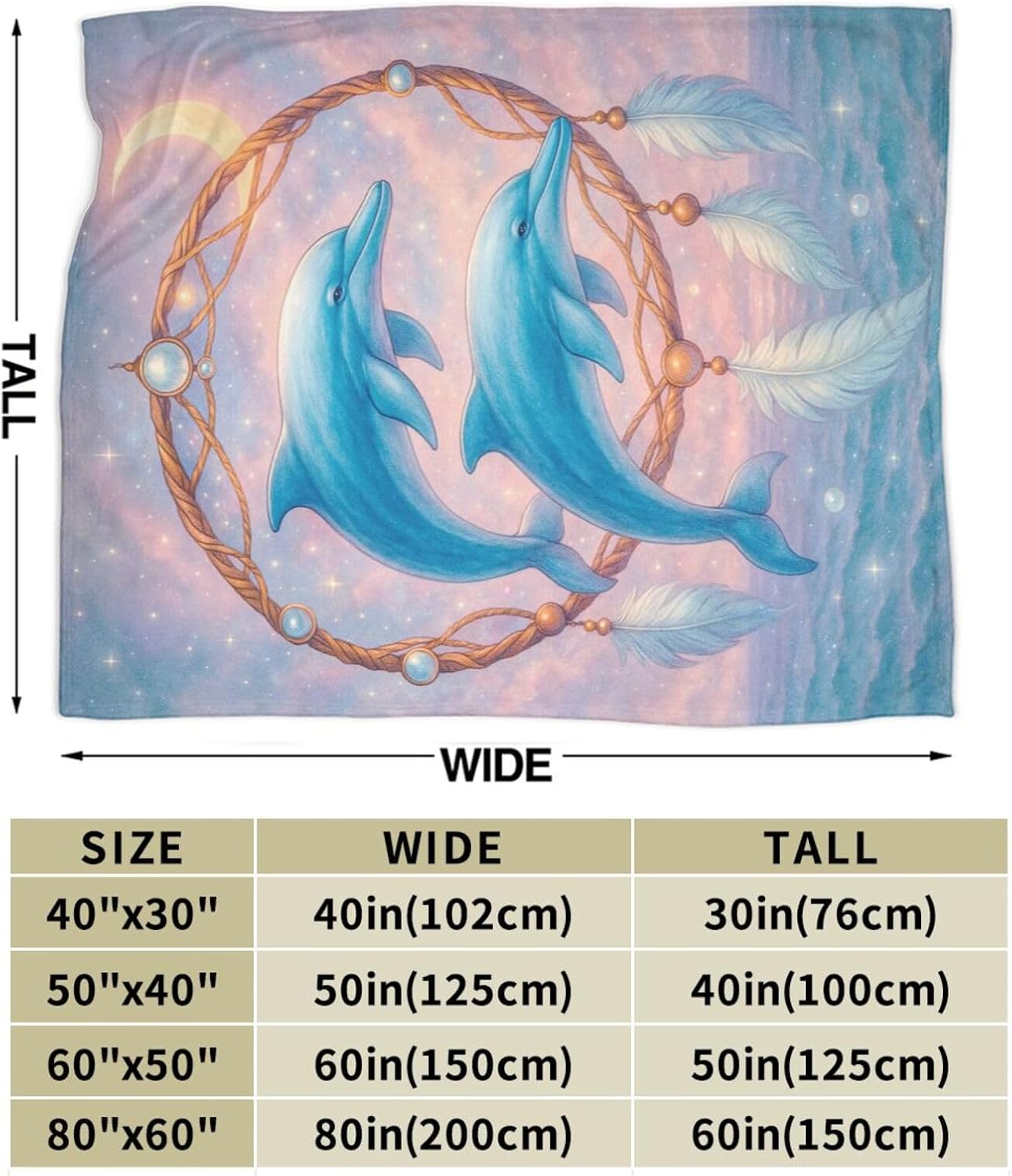 Dolphin Blanket Magical Ocean  - Baby Nursery Ocean review and price