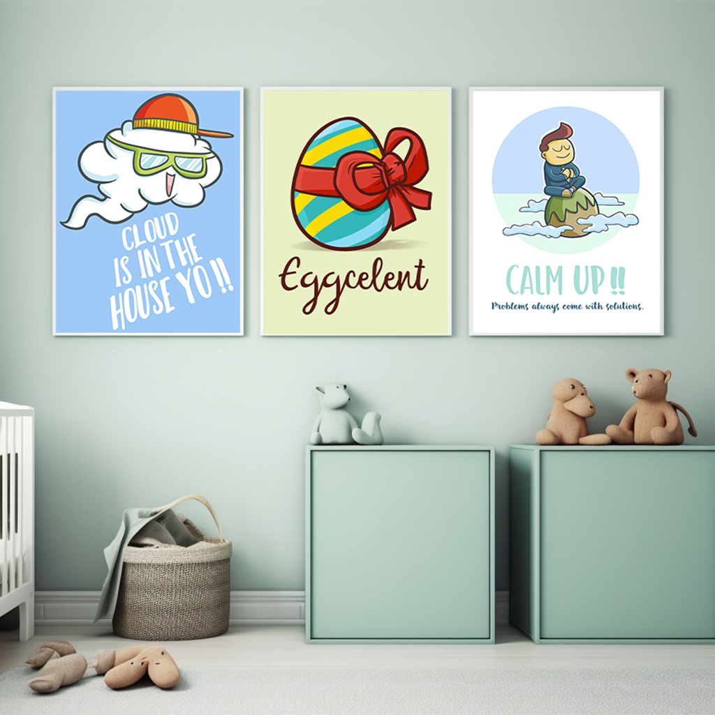 Cartoon Nursery Wall Art, Funn - Baby Nursery Quotes review and price