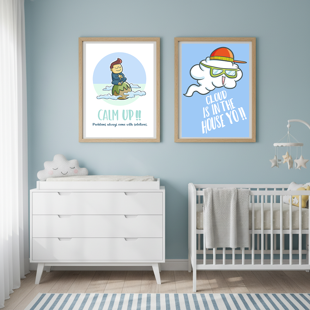 Cartoon Nursery Wall Art, Funn - Baby Nursery Quotes review and price