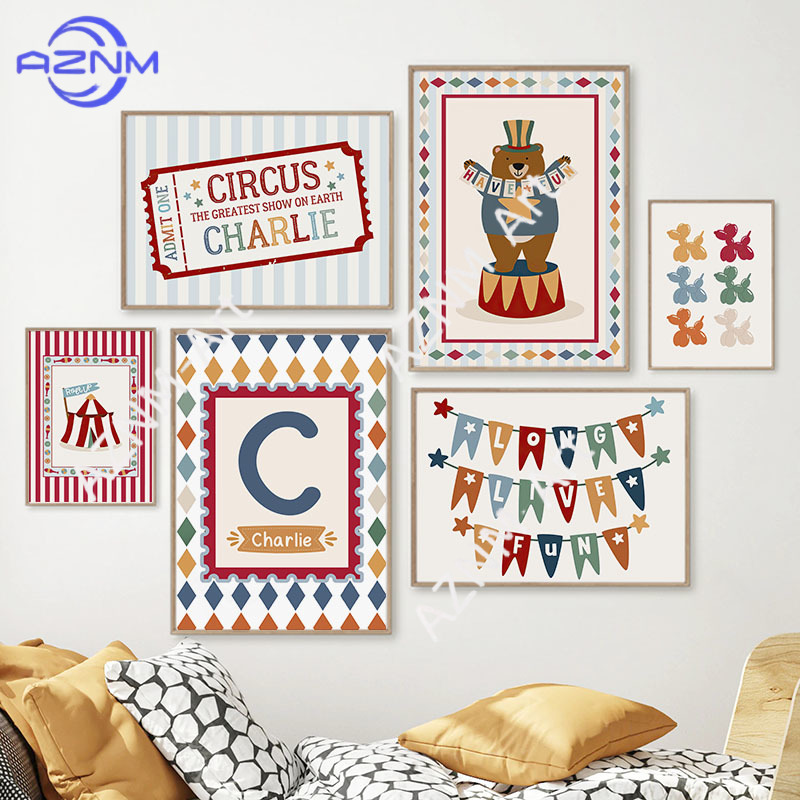 Circus Bear Magician Dog Quote - Baby Nursery Quotes review and price
