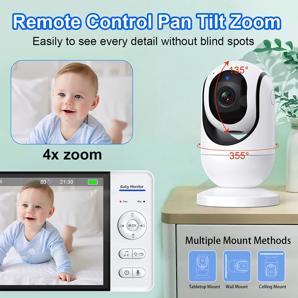 7.0'' Video Baby Monitor 720P  - Wearable Baby Monitor review and price