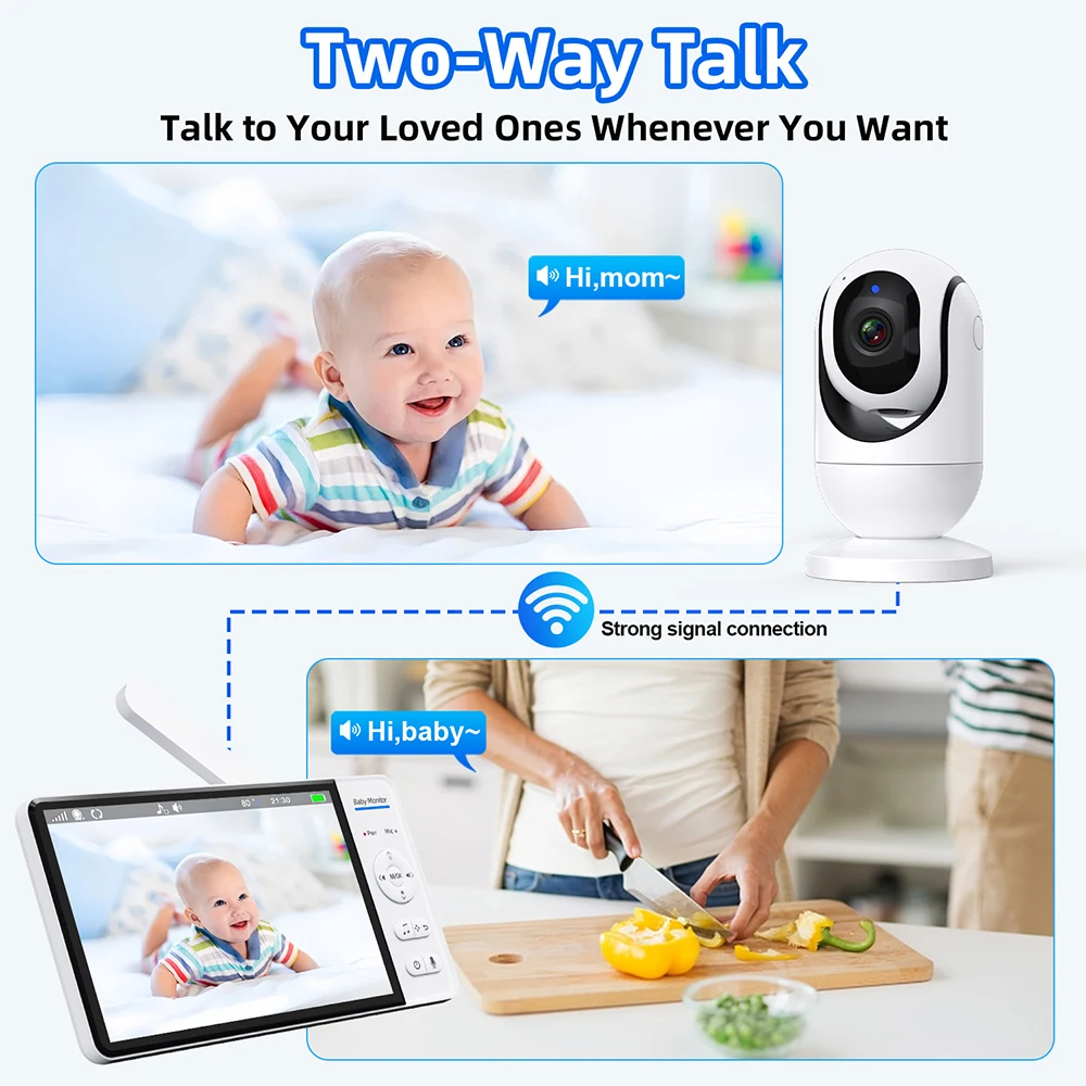 7.0'' Video Baby Monitor 720P  - Wearable Baby Monitor review and price