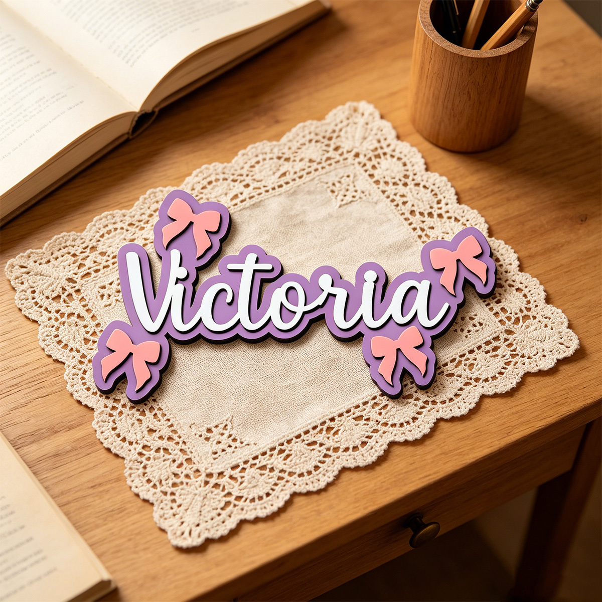 Personalized Bow Accent Wooden - Baby Nursery Accent Wall review and price