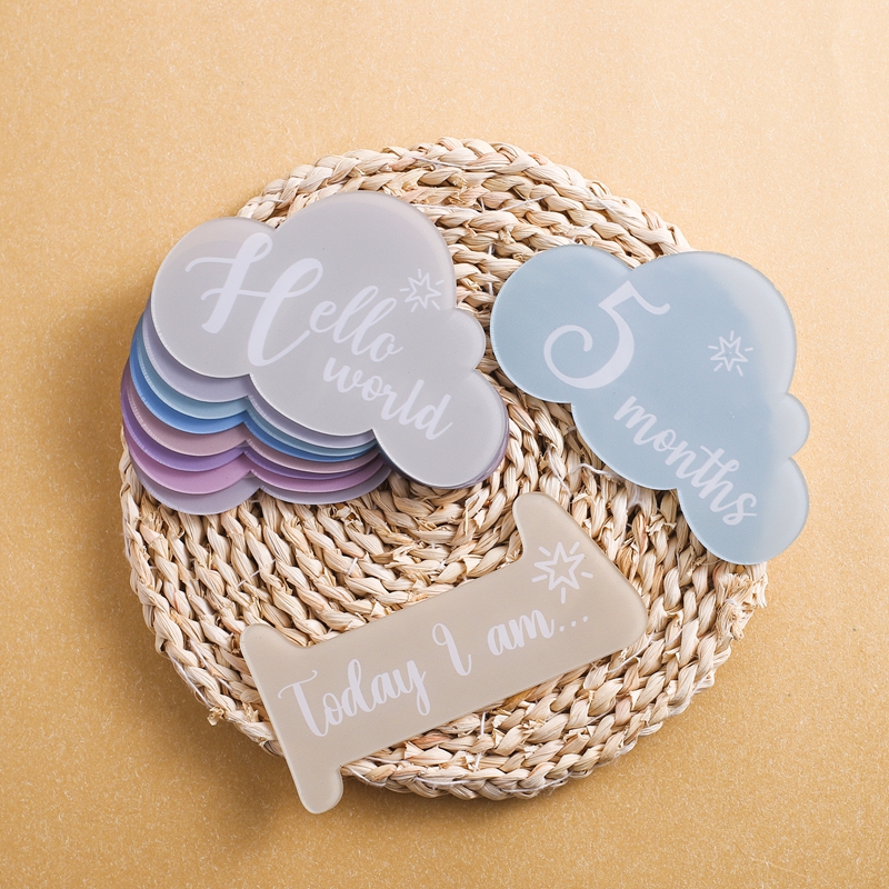1Set Baby Acrylic Number Miles - Milestone Card Set review and price