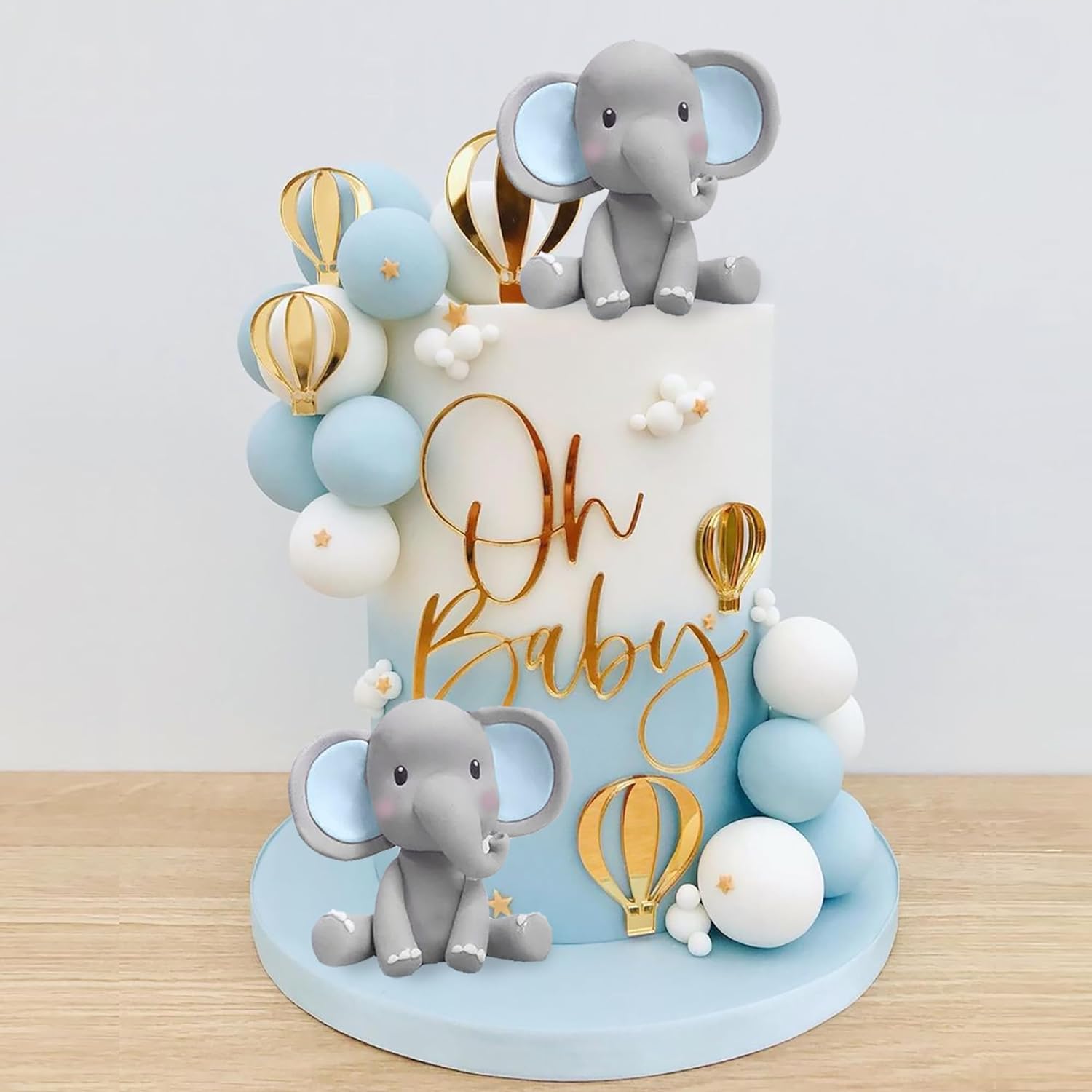 Elephant Cake Decoration Baby  - Baby Nursery Hot Air Balloon review and price