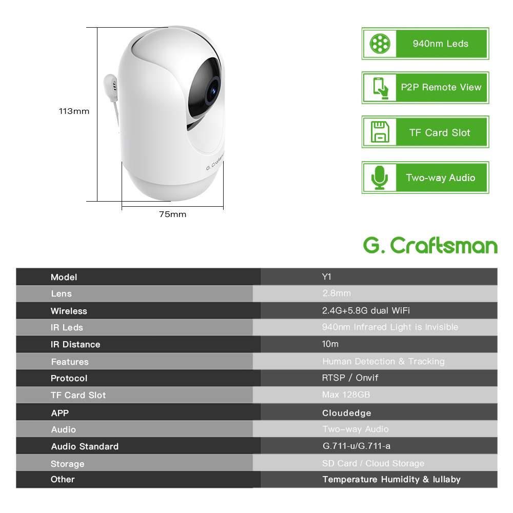 C G,Craftsman Y1 Baby Monitor, - Wearable Baby Monitor review and price