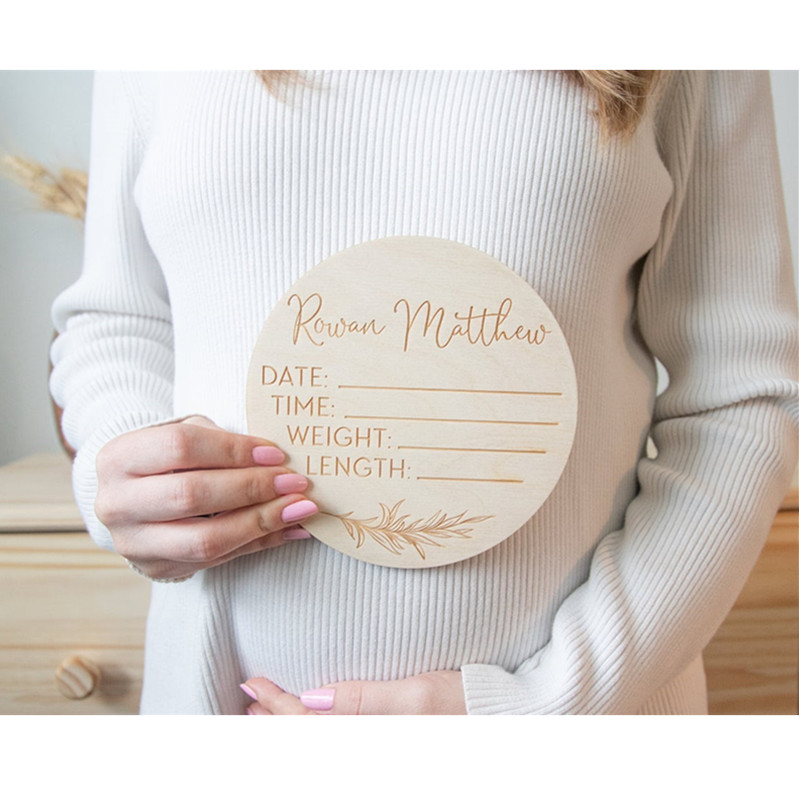Wooden baby name sign Personal - Baby Nursery Hospital review and price