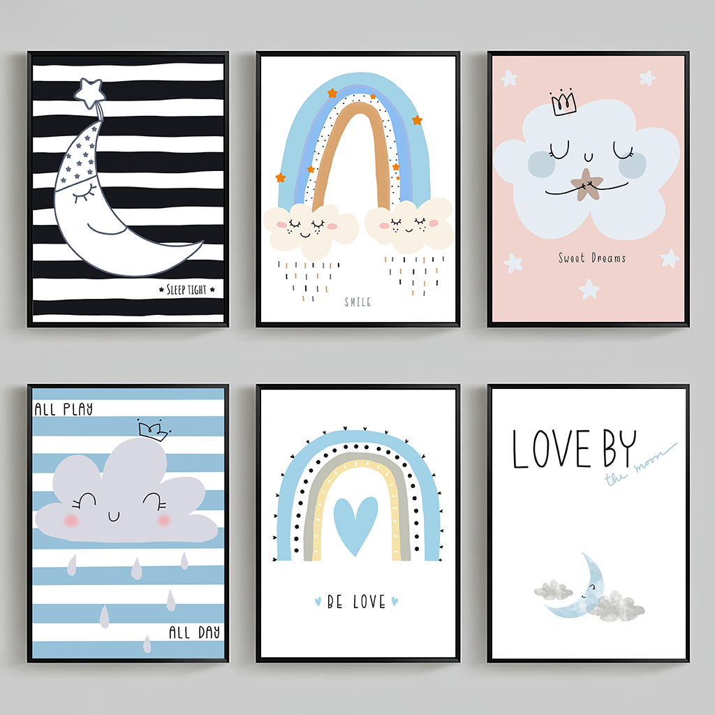 Nursery Quotes Wall Art, Rainb - Baby Nursery Quotes review and price