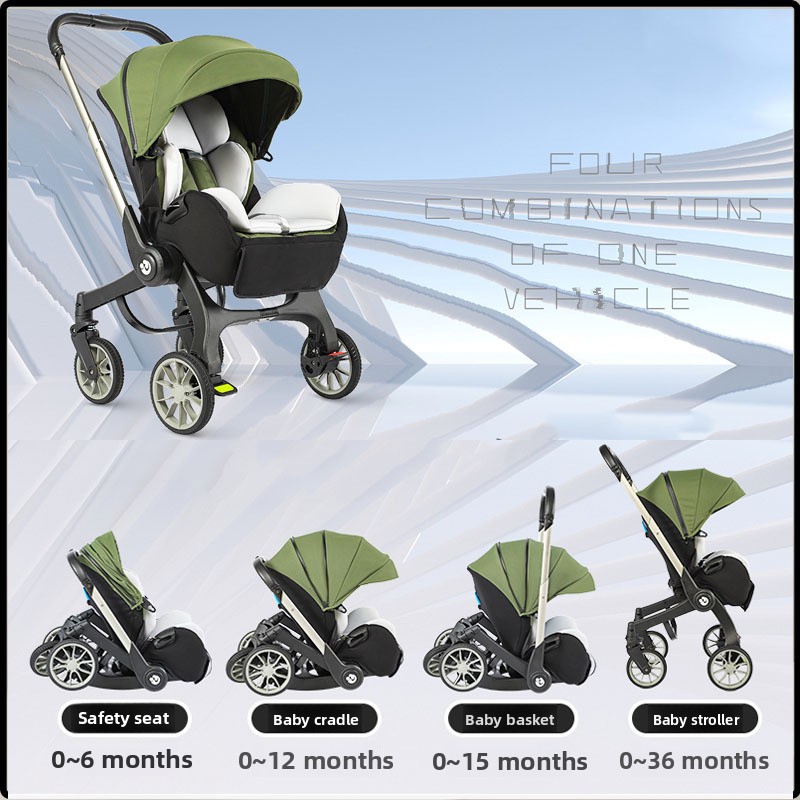 4-in-1 Baby Stroller, Newborn  - Baby Nursery Trolley review and price