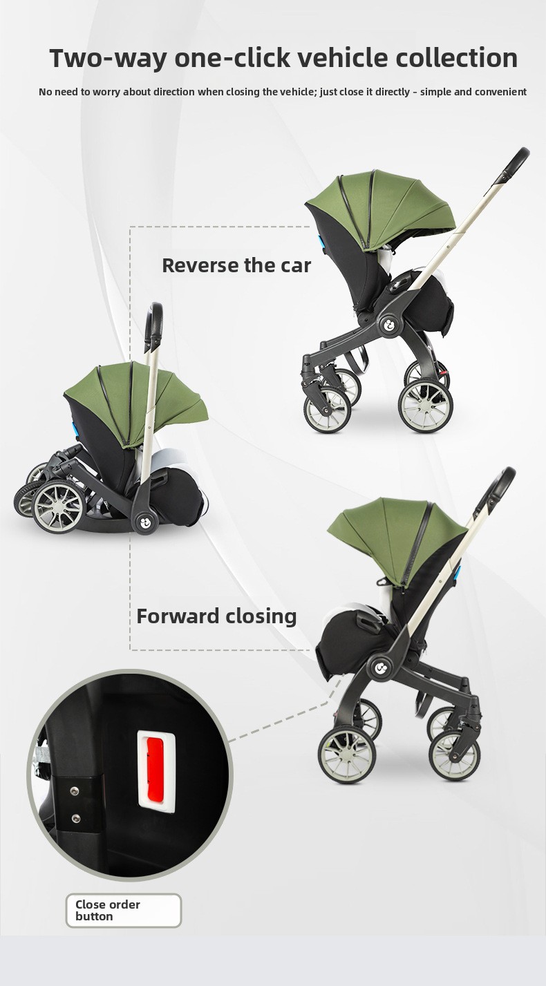 4-in-1 Baby Stroller, Newborn  - Baby Nursery Trolley review and price