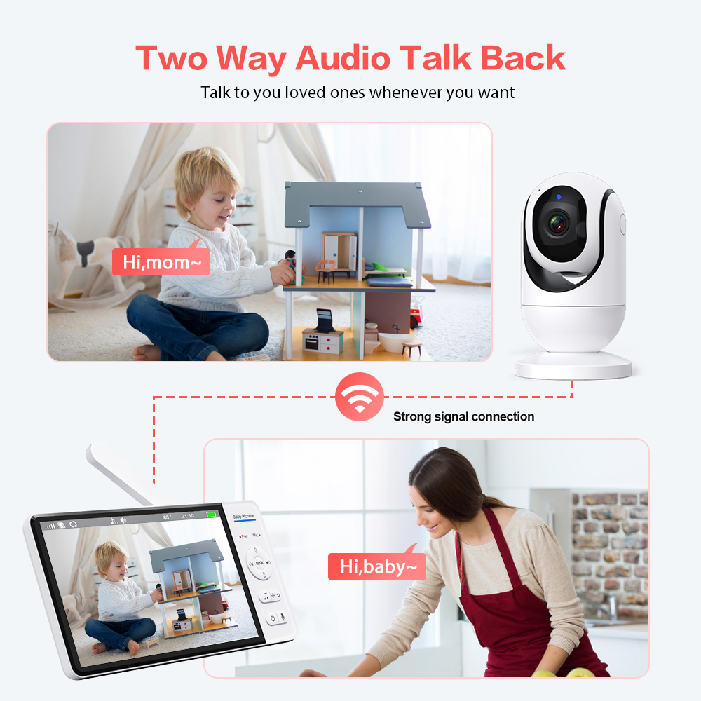 Video Baby Monitor 7'' 1080P H - Wearable Baby Monitor review and price