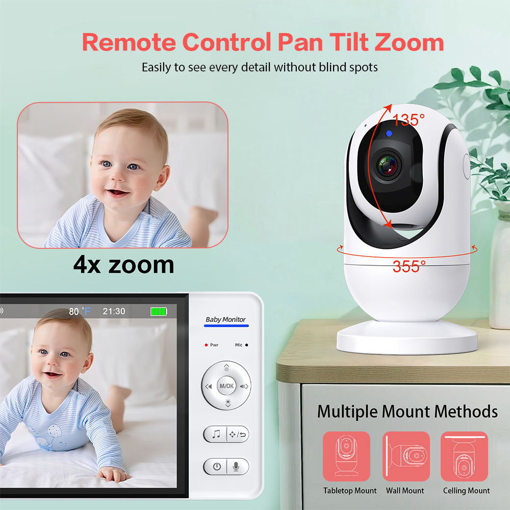 Video Baby Monitor 7'' 1080P H - Wearable Baby Monitor review and price