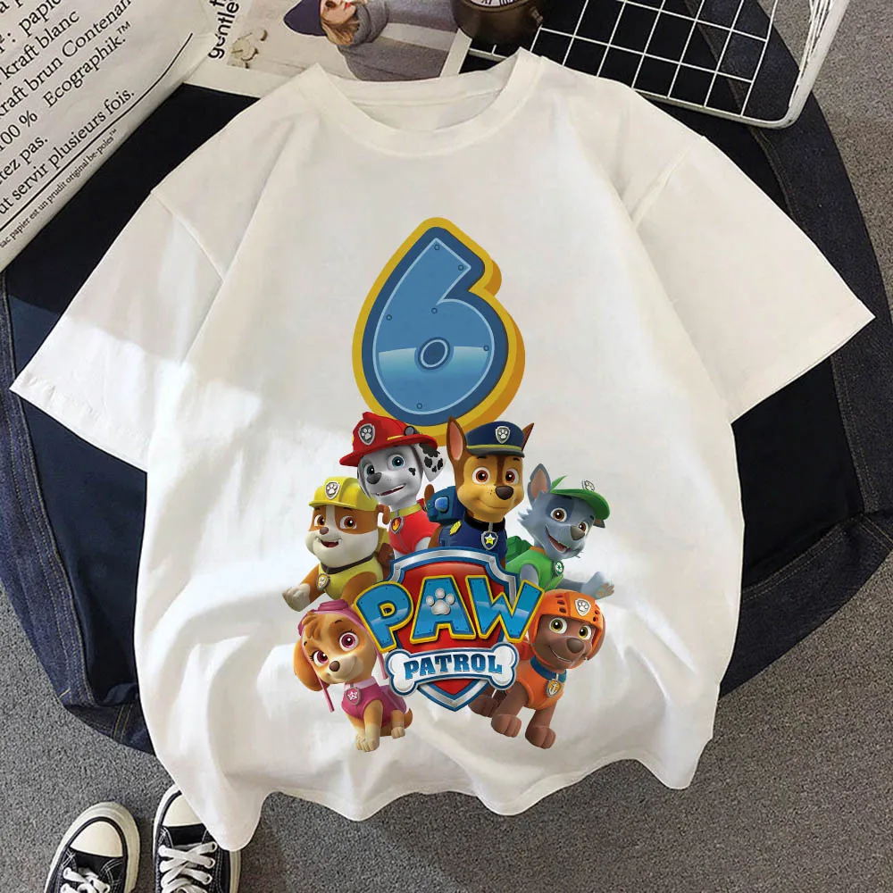 Paw Patrol Birthday Number Tee - Baby Nursery Ideas Boy review and price