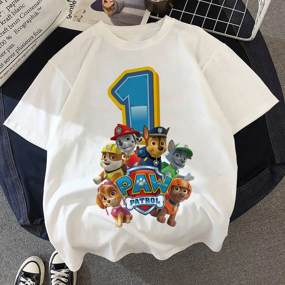 Paw Patrol Birthday Number Tee - Baby Nursery Ideas Boy review and price
