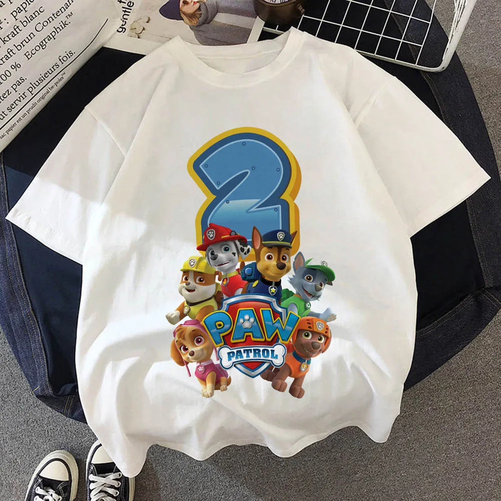 Paw Patrol Birthday Number Tee - Baby Nursery Ideas Boy review and price