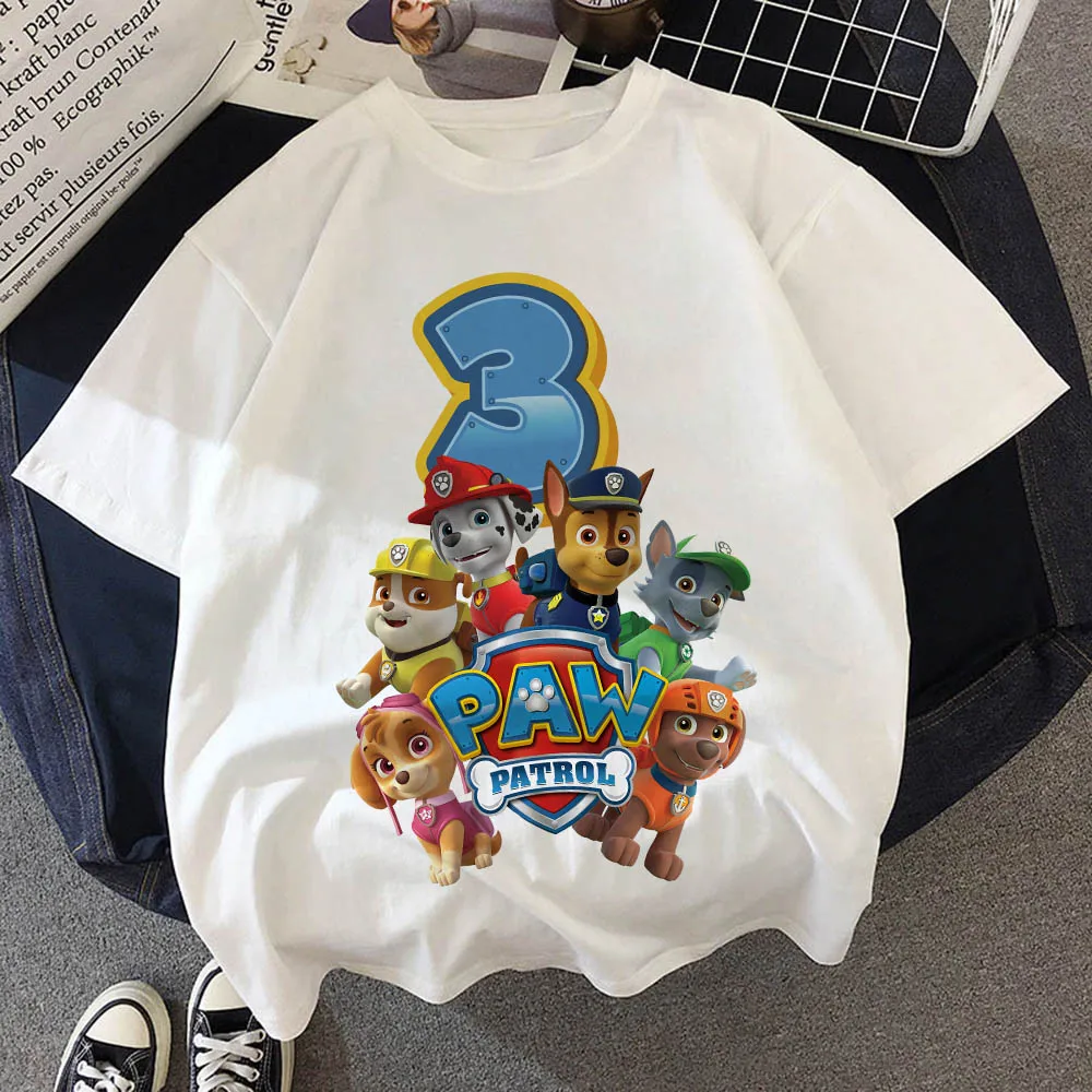 Paw Patrol Birthday Number Tee - Baby Nursery Ideas Boy review and price
