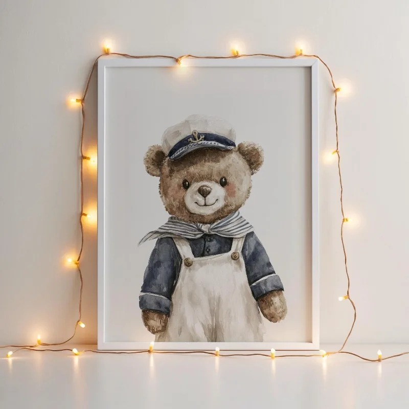 Neutral Nautical Nursery Art V - Baby Nursery Vintage Decor review and price