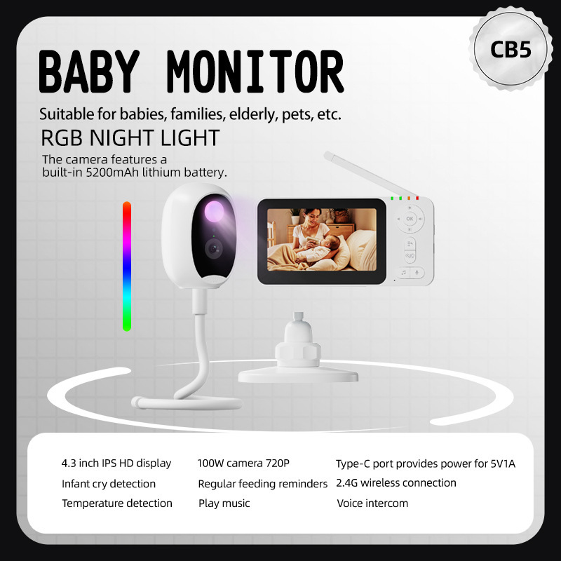 4.3-inch Intelligent Baby Moni - Wearable Baby Monitor review and price