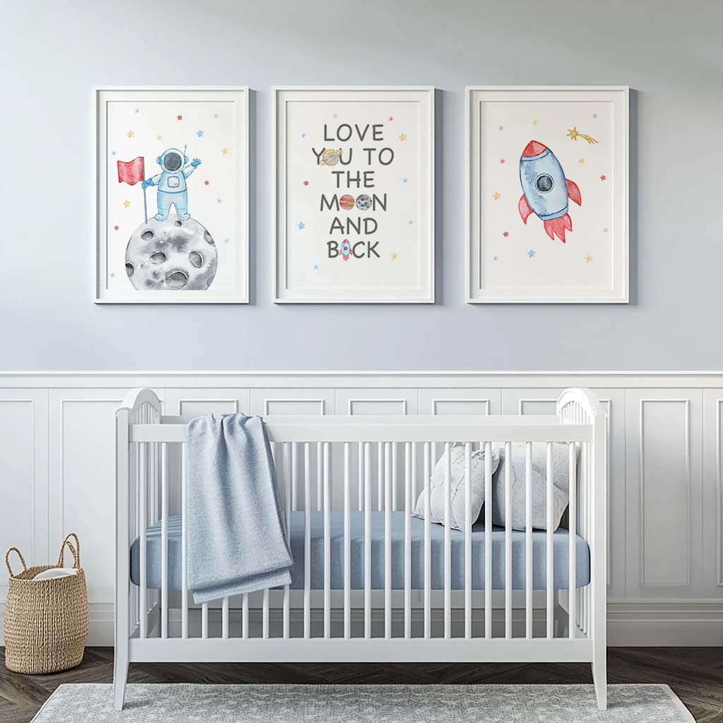 Nursery Wall Art, Space Astron - Baby Nursery Quotes review and price