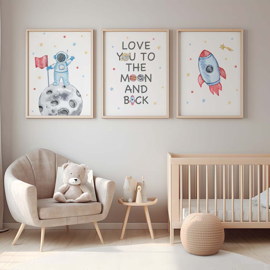 Nursery Wall Art, Space Astron - Baby Nursery Quotes review and price