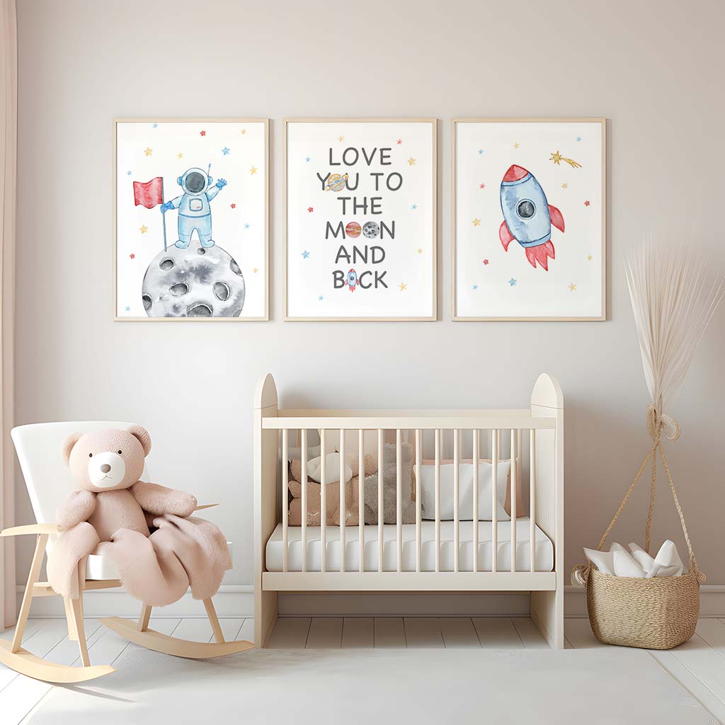 Nursery Wall Art, Space Astron - Baby Nursery Quotes review and price