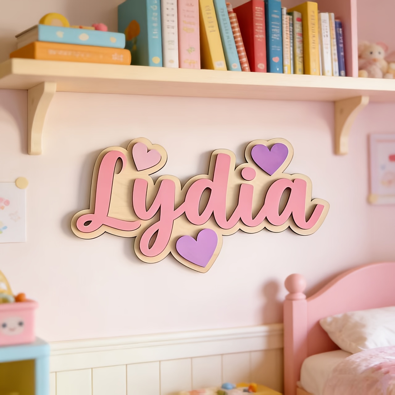 Personalized Gradient Heart Na - Baby Nursery Decorations review and price