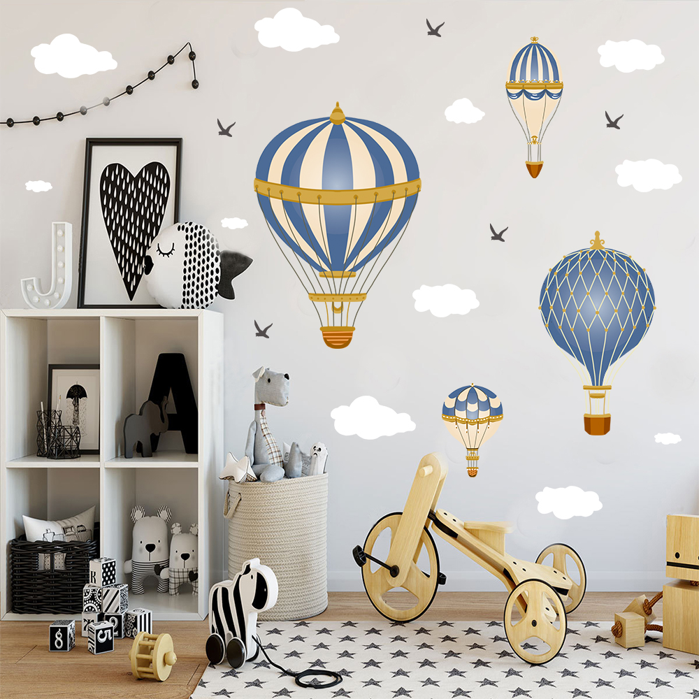 Cartoon Hot Air Balloon Clouds - Baby Nursery Hot Air Balloon review and price