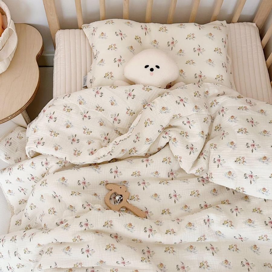 Muslin Nursery Blanket for Tod - Baby Girl Nursery Quilt review and price