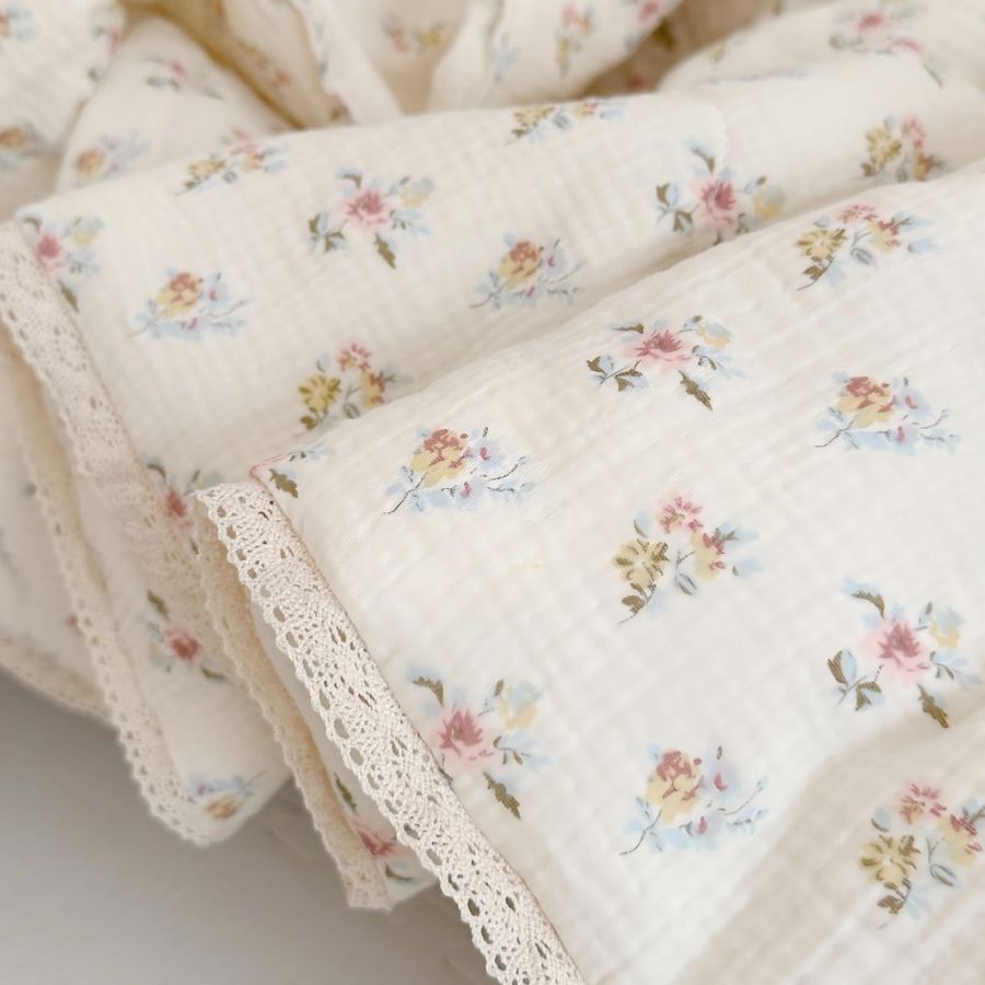 Muslin Nursery Blanket for Tod - Baby Girl Nursery Quilt review and price