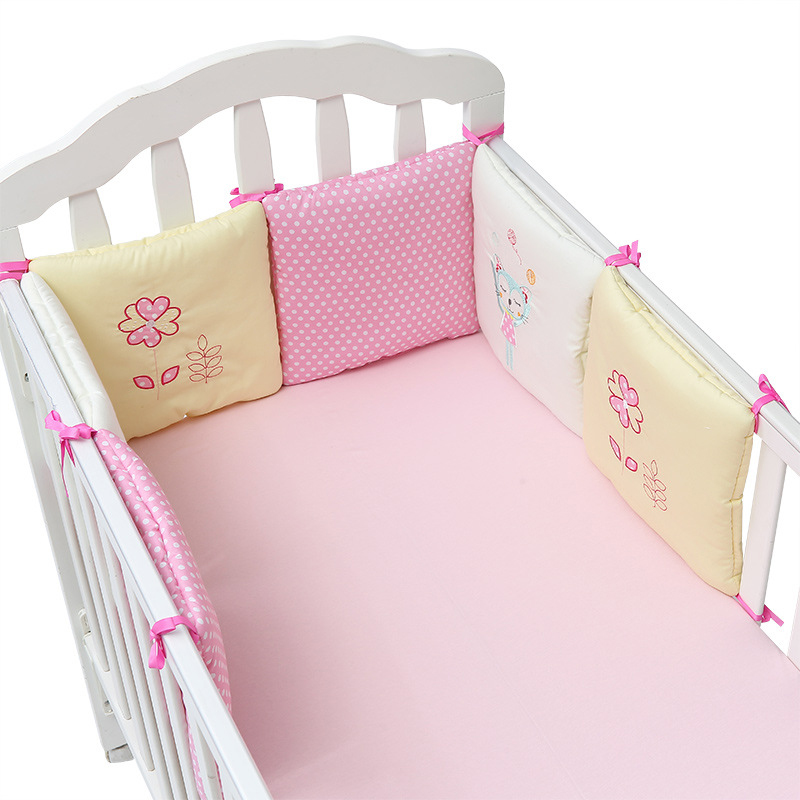 6 Pcs/Lot Cotton Cot Bumper Ba - Baby Nursery Glider review and price