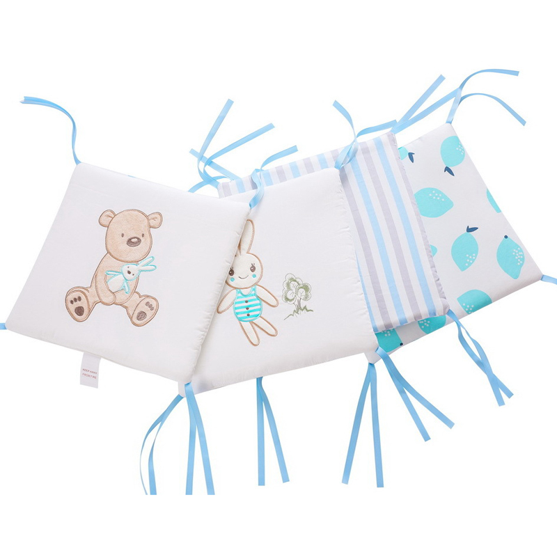 6 Pcs/Lot Cotton Cot Bumper Ba - Baby Nursery Glider review and price
