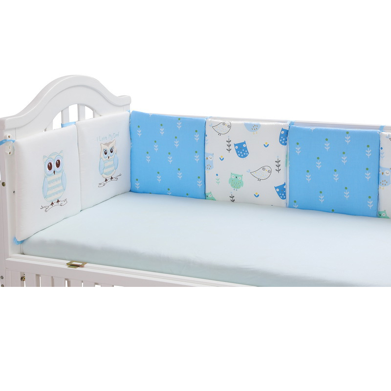6 Pcs/Lot Cotton Cot Bumper Ba - Baby Nursery Glider review and price