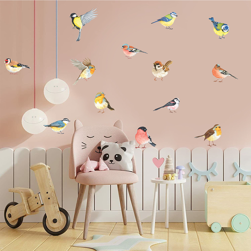 13pcs Little Birds Wall Sticke - Baby Nursery Wall Stickers review and price