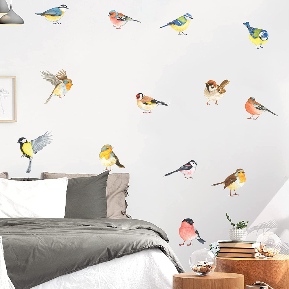 13pcs Little Birds Wall Sticke - Baby Nursery Wall Stickers review and price
