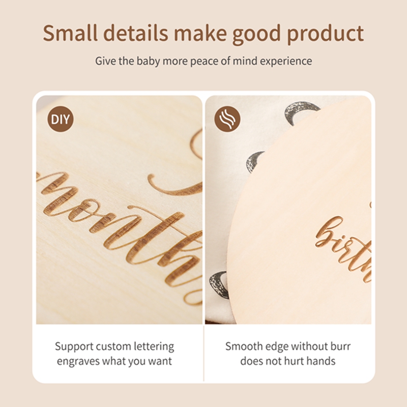 9PCS Baby Wooden Balloon Miles - Milestone Card Set review and price