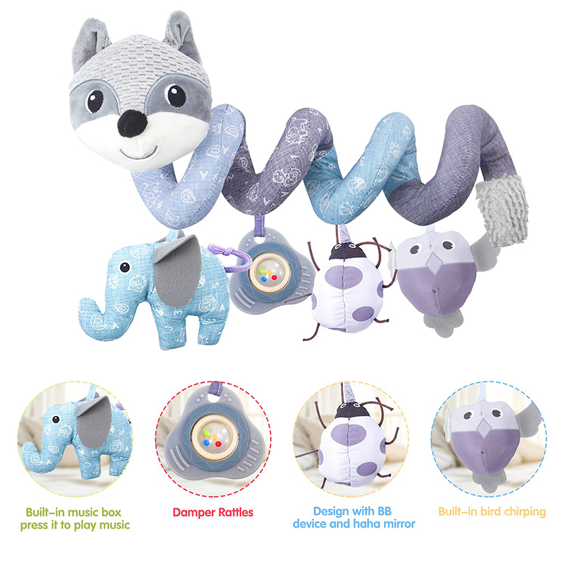 Car Seat Toys Infant Baby Fox  - Baby Nursery Trolley review and price