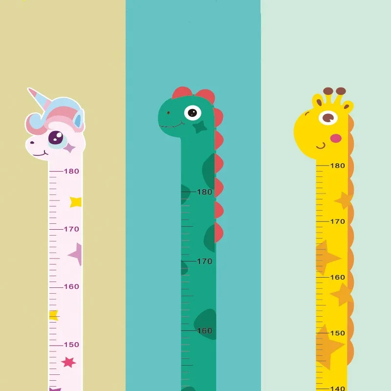 Cartoon Animals Baby Height Me - Baby Nursery Wall Stickers review and price