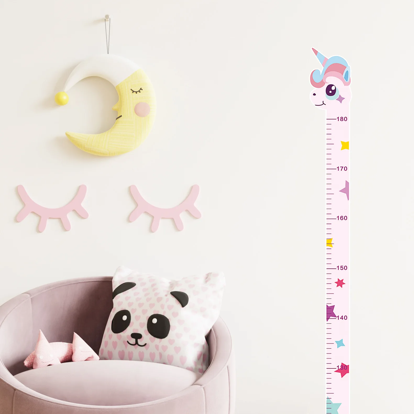Cartoon Animals Baby Height Me - Baby Nursery Wall Stickers review and price